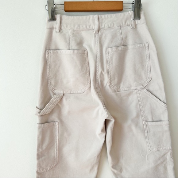 Aritzia Wilfred Free Brennan Pants in Birch Women's Modern Utility Cargo Size 00 - Picture 5 of 9